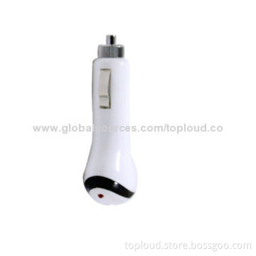 New Arrival Unique Design 5V/1A Car Chargers for Mobile Phones with 12-24V DC Input Voltage